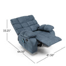 Contemporary Massage Recliner With Pillow Tufted Design - Charcoal