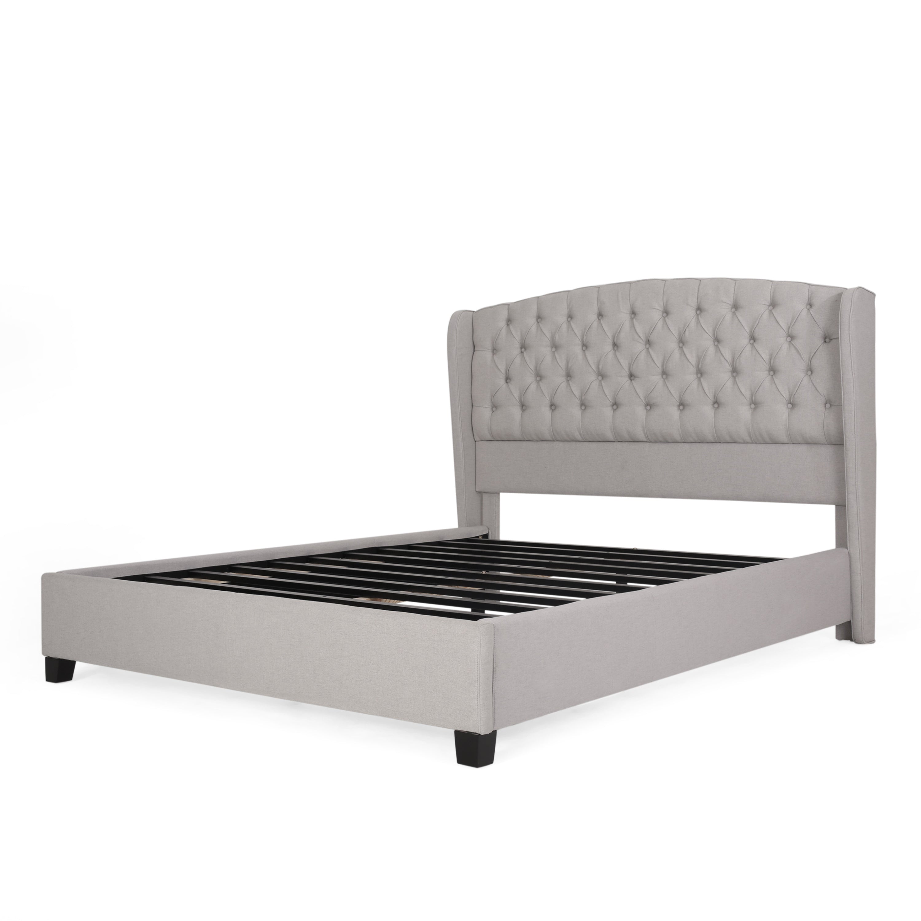 ALBERTA FULLY UPHOLSTERED QUEEN WHOLE BED-HEADBOARD -NEW - Atlantic Fine Furniture Melbourne FL