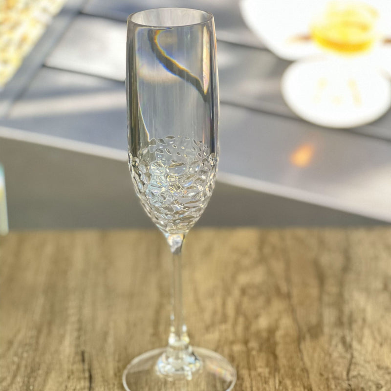Tritan Lexington - Unbreakable Plastic Champagne Flutes, Durable Glass Alternative (Set of 4), 6Oz - Clear