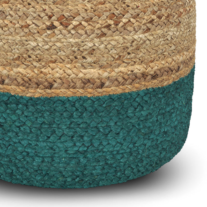 Lydia - Handcrafted Round Pouf