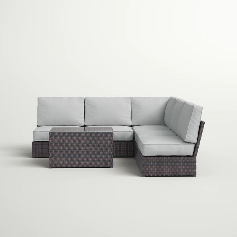 Stylish - 4 Person Patio Seating Set With Cushions