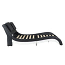 Faux Leather Upholstered Platform Bed Frame with led lighting,Bluetooth connection to play music control,Backrest vibration massage,Curve Design, Wood Slat Support, No Box Spring Needed,King