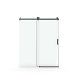 Frameless Soft-Closing Shower Door, 1/4" (6 Mm) Tempered Glass Single Sliding With Explosion Proof Coating