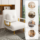 3 In 1 Convertible Folding Sofa Bed With Adjustable Backrest And Pillow