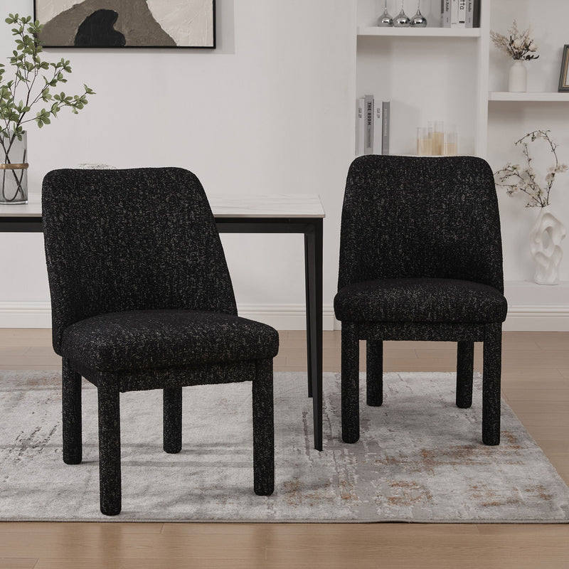 Wide Minimalist Dining Chair (Set of 2)