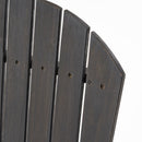 Outdoor Weather Resistant Acacia Wood Adirondack Dining Chairs (Set of 2)