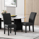 Contemporary Dining Chair With Rubberwood Legs (Set of 2)
