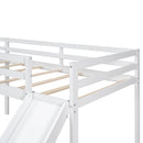 L Shaped Loft Bed With Ladder And Slide