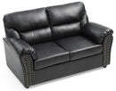 Chic Padded Love Seat For Modern Living - Black