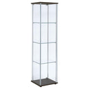 Bellatrix - 4-Shelf Clear Glass Curio Cabinet