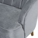 Modern Classic Shell Backed Loveseat