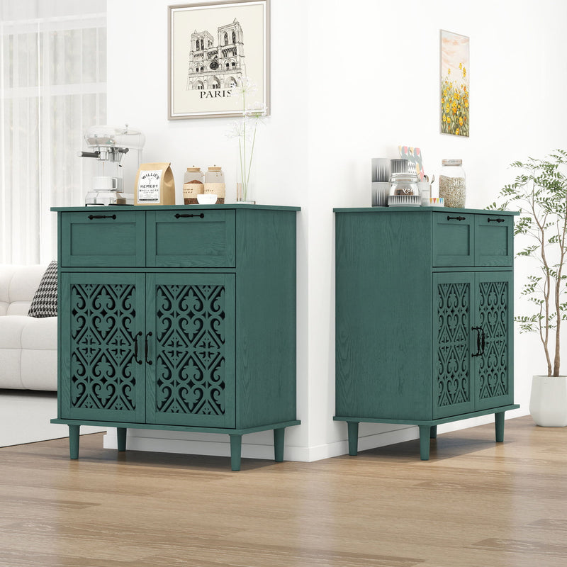 2 Door 2 Drawer Elegant Cabinet