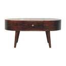 Rounded Wood Table