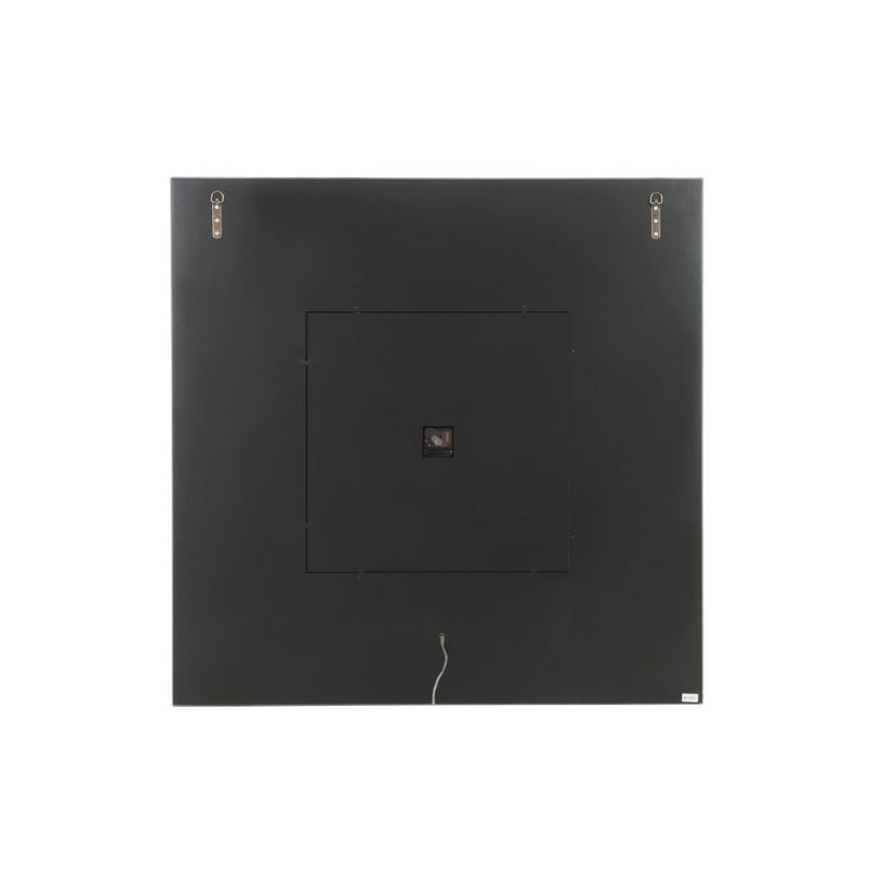 Noralie - Wall Clock With LED - Mirrored & Faux Diamonds