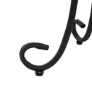 Ceramic Tile And Iron Patio Side Table With Shelf