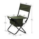 Folding Outdoor Chairs With Storage Bag, Portable Chair For Indoor, Outdoor Camping, Picnics And Fishing
