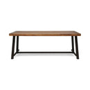 Equilibrium - Outdoor Dining Table With Wooden Frame And Slat Top
