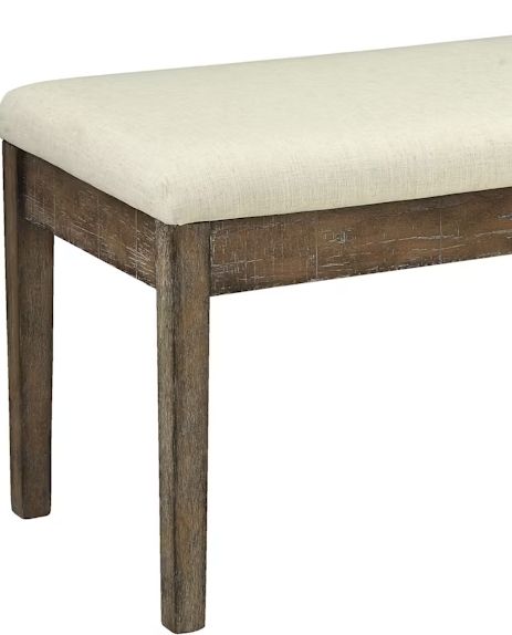 Claudia - Bench - Beige / Salvage Brown