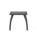 Honolulu - Modern Chat Set of 5 With Wicker - Gray / Silver