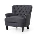 Enchante - Living Room Set With Tufted Back Club Chair And Ottoman