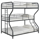 Furniture   Triple Bunk Bed, FULL/Twin/FULL, black