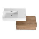 Modern Wall Mounted Bathroom Vanity With Resin Sink And Soft Close Drawer In Imitative - Imitative Oak