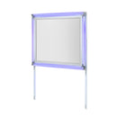 Laura - Mirror With LED Light And Sleek Frame - Silver