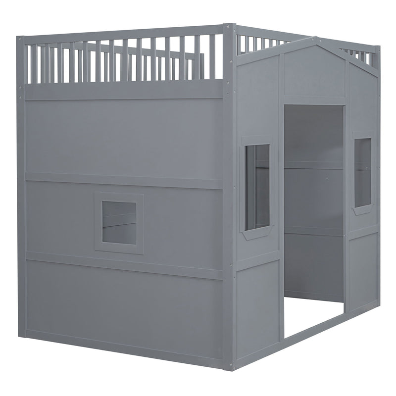 Loft Stylish Bed With Ladder And Wardrobe