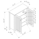 Marisa - 4-Shelf Engineered Wood Shoe Cabinet - Dark Taupe