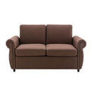 Pull Out Sofa Bed Loveseat Sleeper With Twin Size Memory Mattress With Two USB Ports For Living Room Spaces