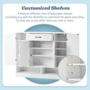 Sleek And Modern Shoe Cabinet With Adjustable Shelves, Space Saving Design