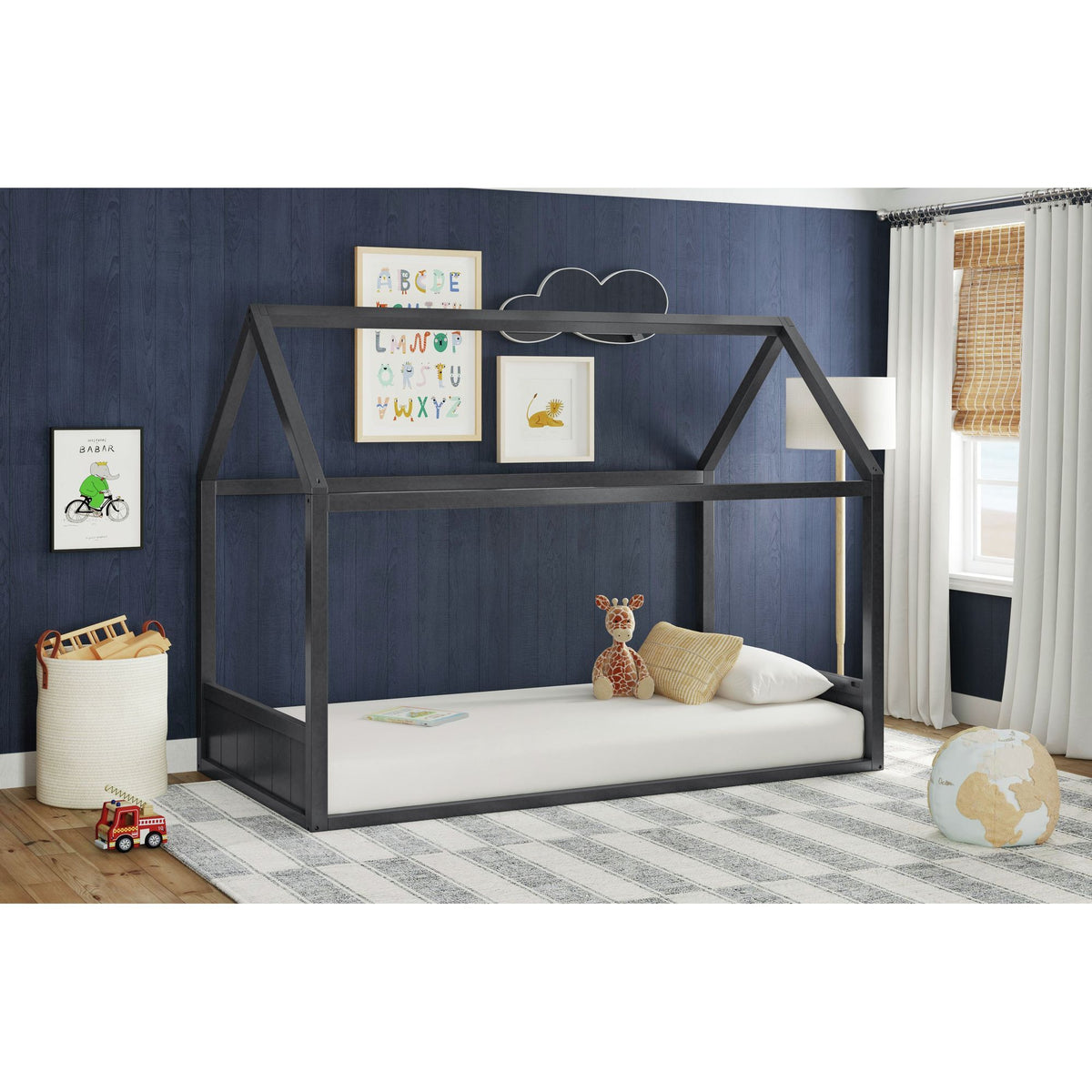 Sami Montessori Bed in Dark Brown by Elements International, view 14