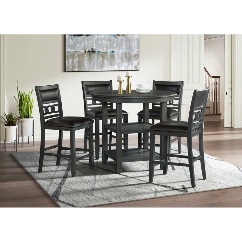 Amherst - Counter Side Chair With PU Cushion (Set of 2) - Gray Finish