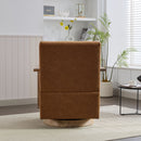 Swivel Modern Upholstered Accent Chair With Armrests