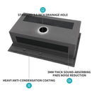 33" Drop In Kitchen Sink With Workstation, 16 Gauge Stainless Steel - Brushed Nickel