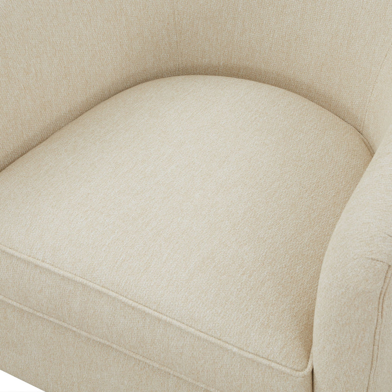 Miramar - Swivel Barrel Chair With Wooden Base