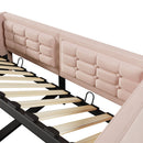 Upholstered Hydraulic Storage Daybed With USB & Type C Charging