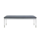 Laura - Bench And Soft Fabric Seating - Silver