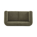 Contemporary Boucle Sherpa Sofa With Birch Wood Legs