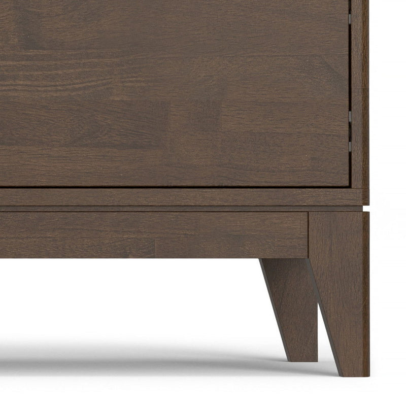 Harper - Low TV Media Stand - Walnut Brown