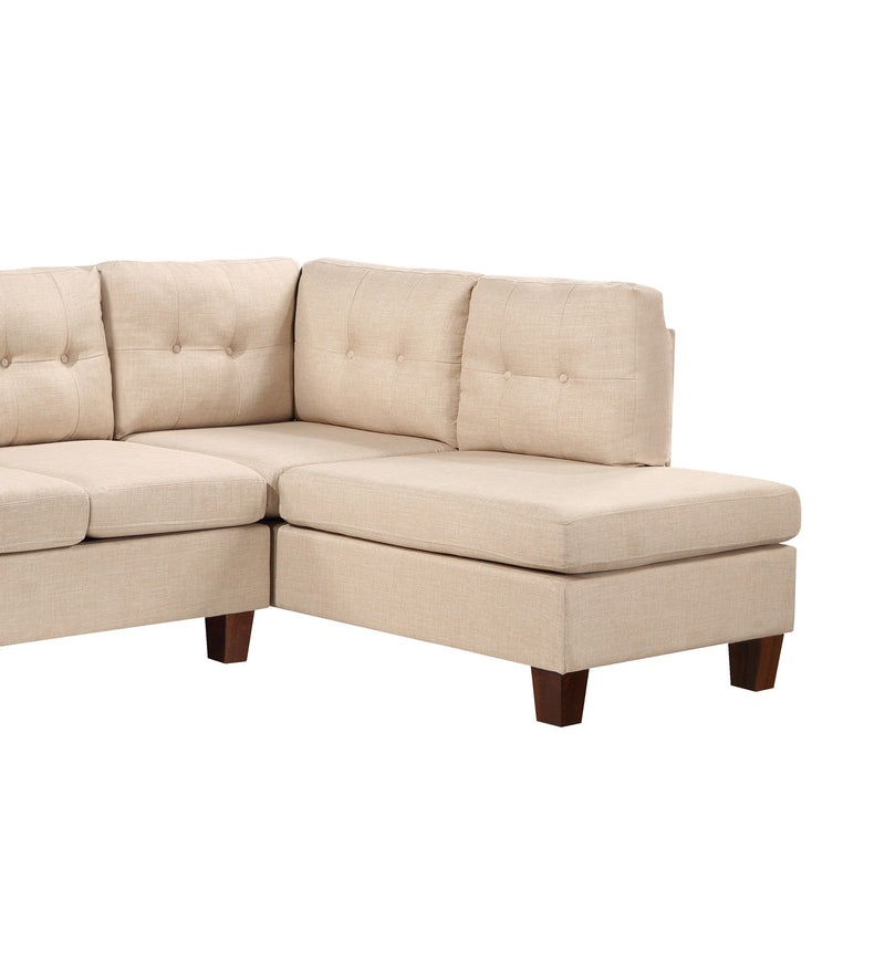 Dalia - Linen Modern Sectional Sofa With Chaise