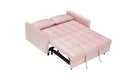 Modern Velvet Sofa, Sofa Pull-Out Bed, Small Love Seat Casual Sofa With Back, With Pillow, Pockets, Living Room Furniture, 3 In 1 Convertible Sleep Sofa Bed