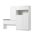 Elegant 2 In 1 Shoe Cabinets With Soft Cushion Versatile Shoe Rack Organizer With Adjustable Shelves