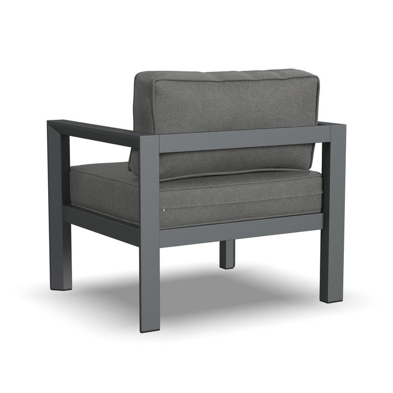 Grayton - Outdoor Aluminum Lounge Chair - Gray, Dark - 25.5"