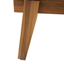 Jason - Black Chaise Lounge Adjustable Acacia Wood Outdoor Furniture