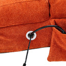 Massage Chaise Lounge Indoor With Remote Control, Ergonomic Electric Massage Lounger