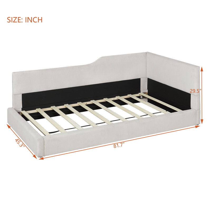 L Shaped Upholstered Daybed