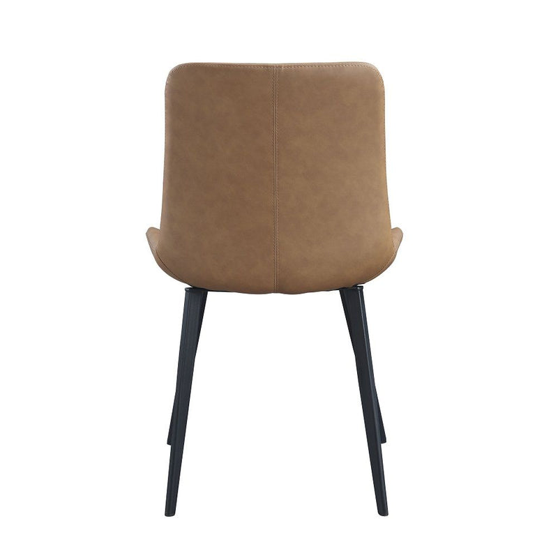 Abiram - Side Chair (Set of 2) - Brown Synthetic Leather