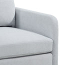Contemporary Accent Chair With Metal Legs, Comfy Chenille Fabric Armchair