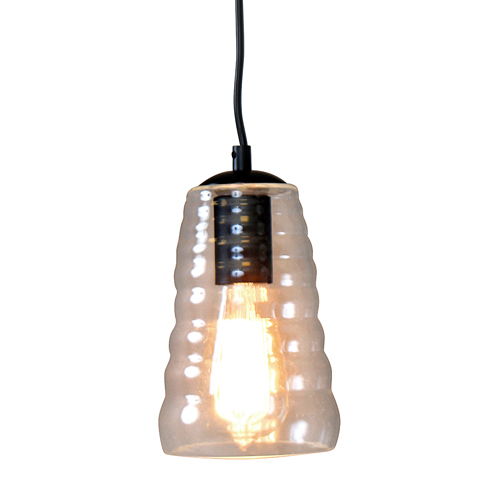 Torus - Long Industrial Pendant - Clear